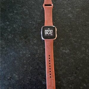 Fitbit VERSA Smartwatch with Brown Strap